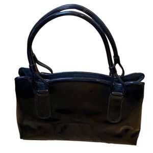 Vintage Lewis black patent handbag